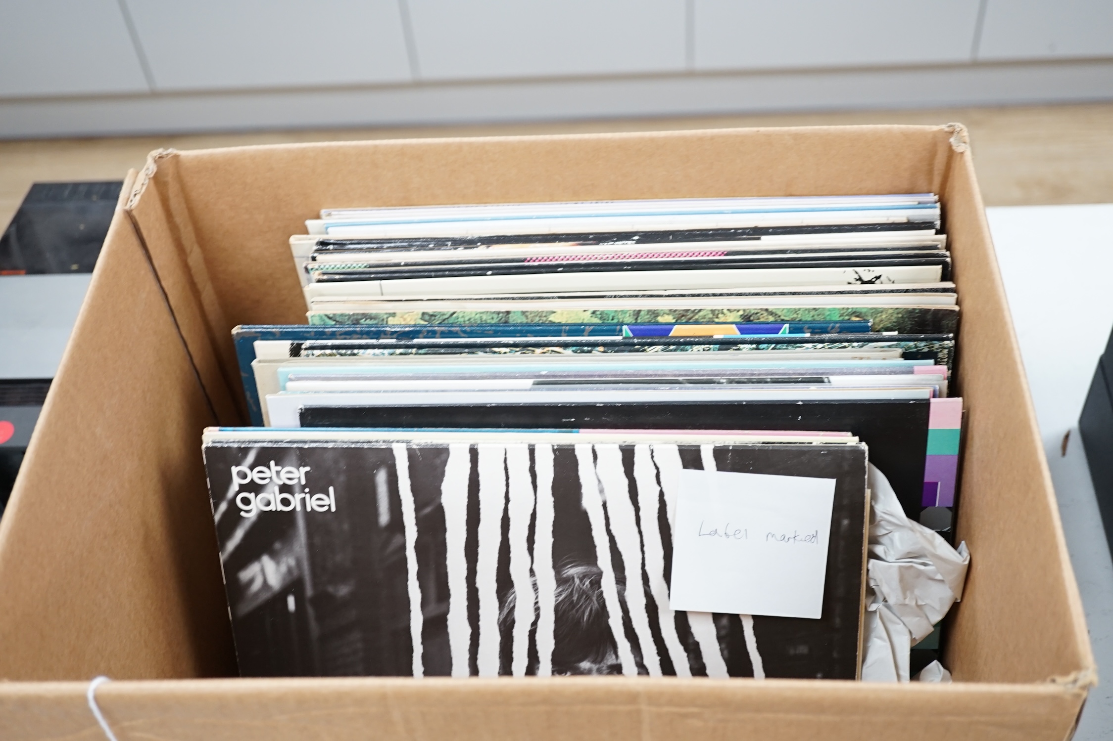 Forty-four LP record albums and 12